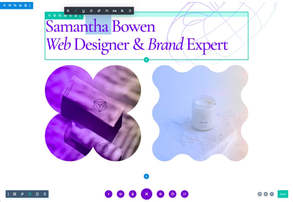 Divi Builder UI Layout