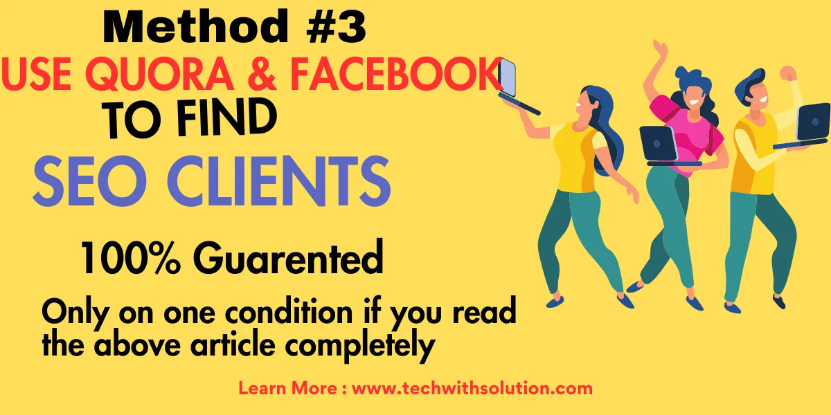 How to find SEO clients using Quora and Facebook